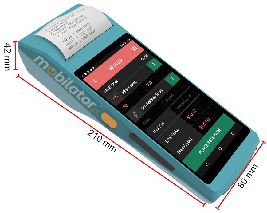 niewielki czytelny w sloncu kolektor przemysowy wodoodporny firmowy MobiPad pyodporny odporny wytrzymay